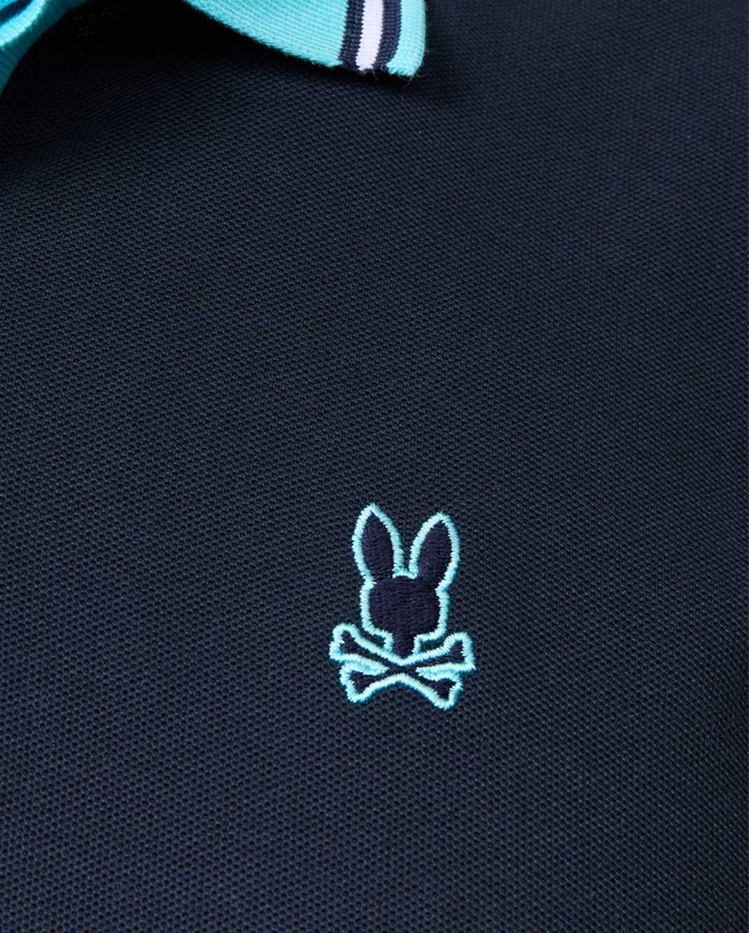 Polos Psycho Bunny Salina Pique Polo Shirt Bleu Marine Homme | LYQ-65295620